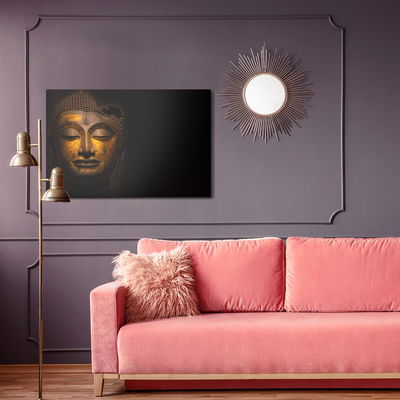 Ljuddämpande tavla - The face of the buddha