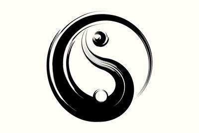Ljuddämpande tavla - Yin yang symbol