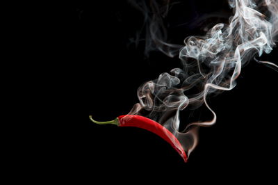 Ljuddämpande tavla - Red chili with smoke