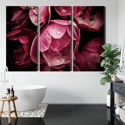 Ljuddämpande tavla - Peony flowers close up 3d