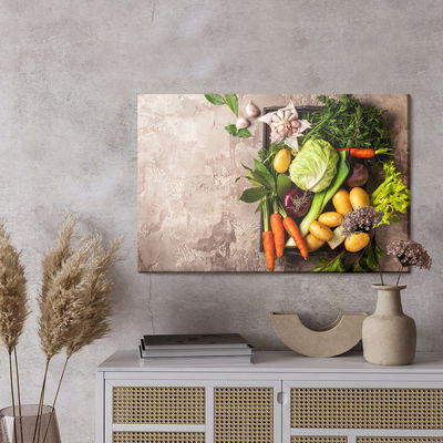 Ljuddämpande tavla - Vegetables on concrete