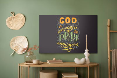 Ljuddämpande tavla - God is everywhere