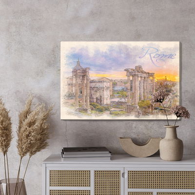 Ljuddämpande tavla - Rome as painted