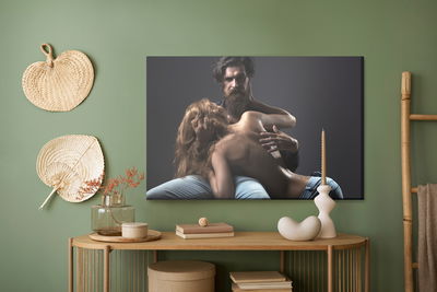 Ljuddämpande tavla - Sexy couple in intimate pose