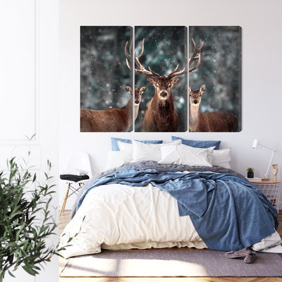 Ljuddämpande tavla - A deer and two does