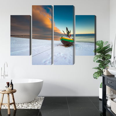 Ljuddämpande tavla - Fishing boat