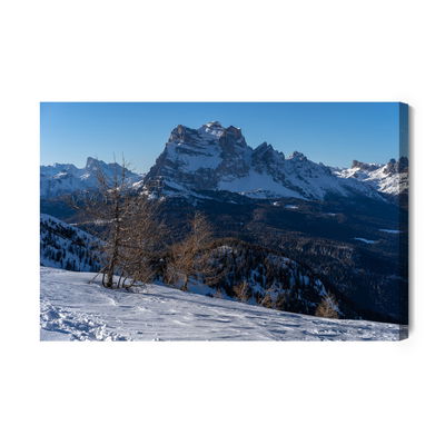 Ljuddämpande tavla - Winter 3d mountain landscape