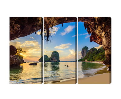 Ljuddämpande tavla - Sunset on a beach in thailand