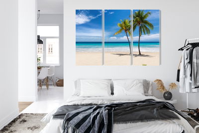 Ljuddämpande tavla - Caribbean beach 3d