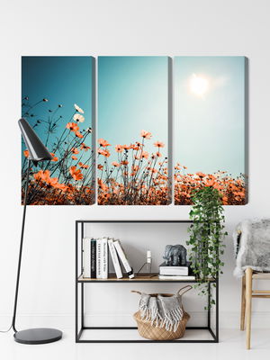 Ljuddämpande tavla - Field flowers in the sun