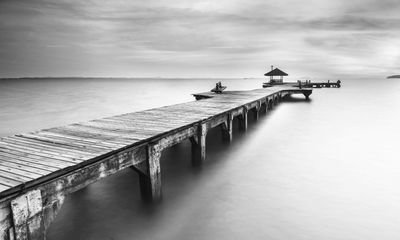Ljuddämpande tavla - Wooden pier