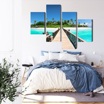 Ljuddämpande tavla - 3d pier in the maldives