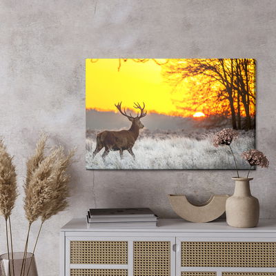 Ljuddämpande tavla - A deer on the background