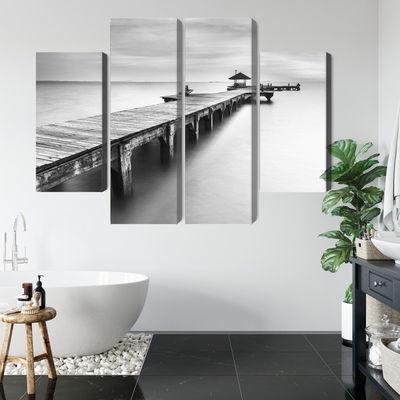 Ljuddämpande tavla - Wooden pier