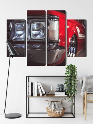 Ljuddämpande tavla - Headlight on an old car