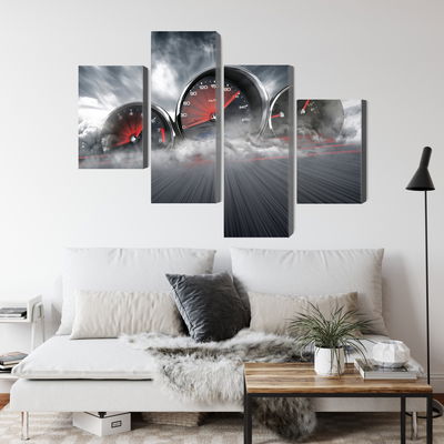 Ljuddämpande tavla - High speed car counters