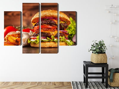 Ljuddämpande tavla - Homemade hamburger