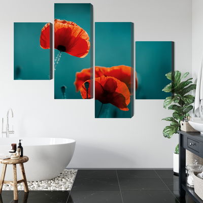 Ljuddämpande tavla - Macro poppies