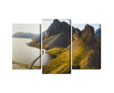 Ljuddämpande tavla - 3d aerial view of icelandic