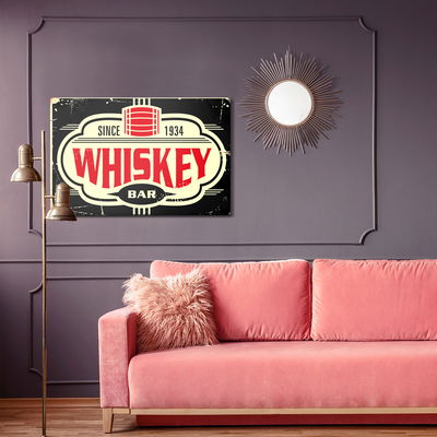 Ljuddämpande tavla - Vintage whiskey bar