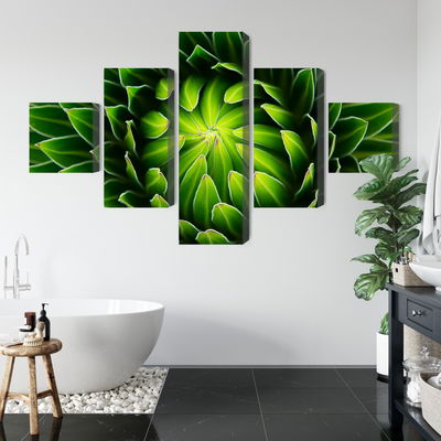 Ljuddämpande tavla - Green plant on a macro scale