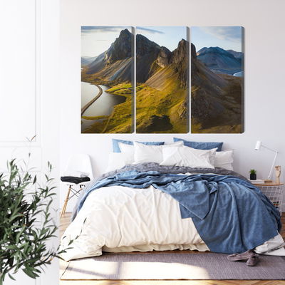 Ljuddämpande tavla - 3d aerial view of icelandic