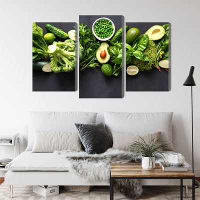 Ljuddämpande tavla - Green vegetables