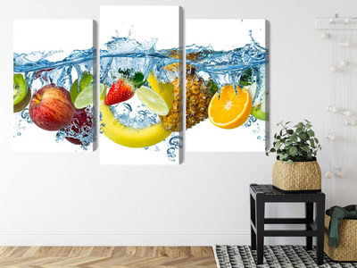 Ljuddämpande tavla - Fresh fruit in the water