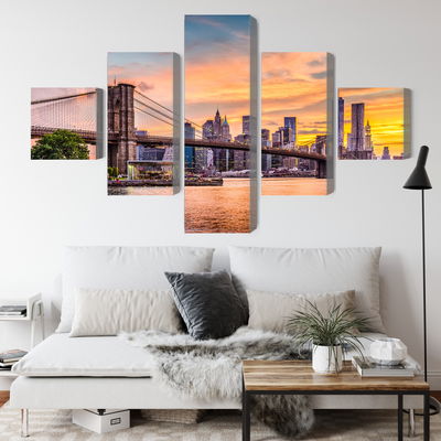 Ljuddämpande tavla - New York city panoramic