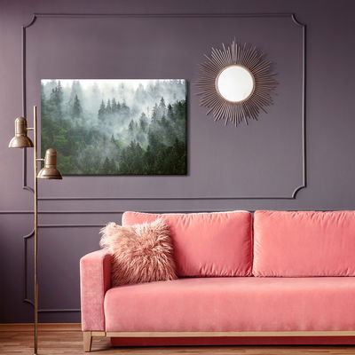 Ljuddämpande tavla - Foggy dark forest