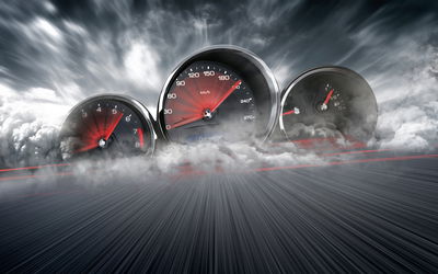 Ljuddämpande tavla - High speed car counters