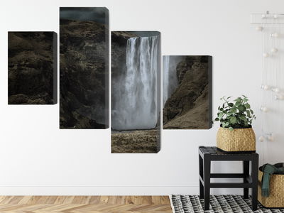 Ljuddämpande tavla - The majestic skogafoss