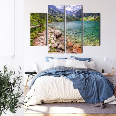 Ljuddämpande tavla - 3d view of the lake