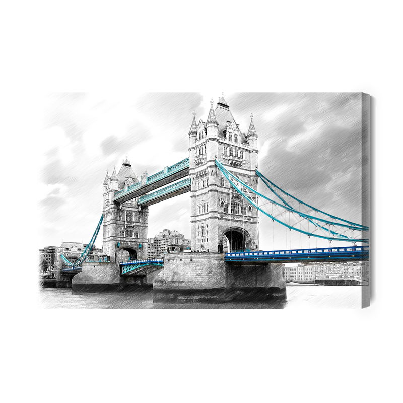 Ljuddämpande tavla - Sketch of tower bridge