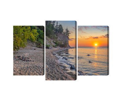 Ljuddämpande tavla - Sunset on the baltic sea