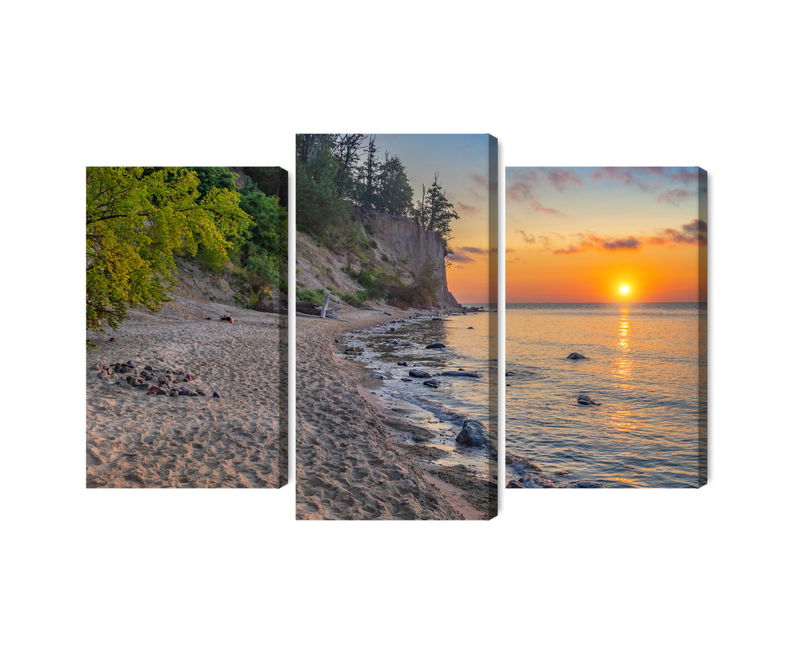 Ljuddämpande tavla - Sunset on the baltic sea