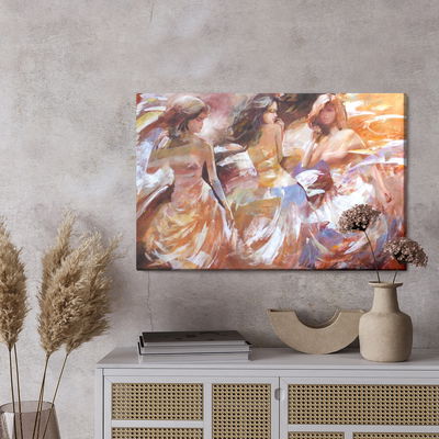 Ljuddämpande tavla - Three young women