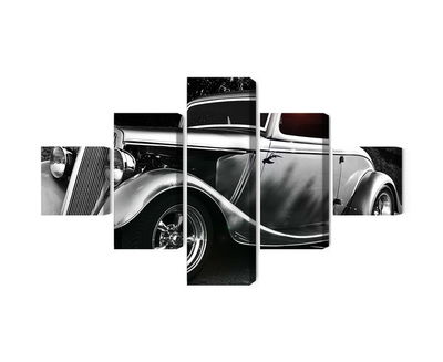 Ljuddämpande tavla - Vintage style hot rod car