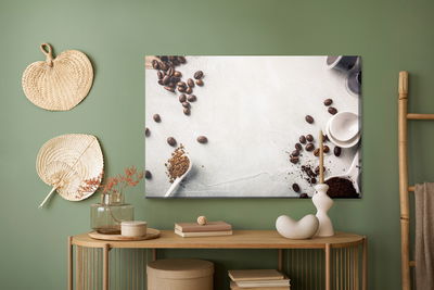 Ljuddämpande tavla - Various types of coffee