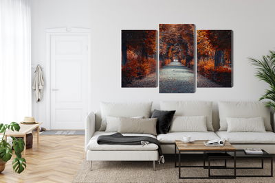 Ljuddämpande tavla - A path deep into the autumn