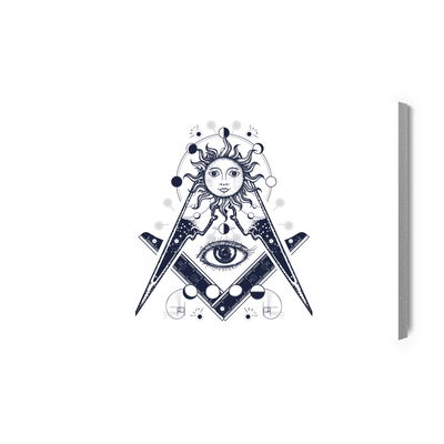 Ljuddämpande tavla - All seeing eye