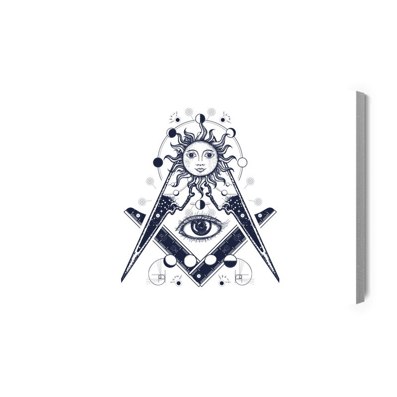 Ljuddämpande tavla - All seeing eye