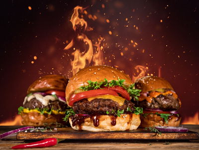 Ljuddämpande tavla - Tasty burgers