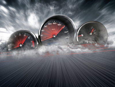 Ljuddämpande tavla - High speed car counters