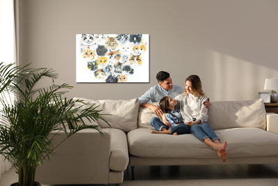 Ljuddämpande tavla - Heart of cats