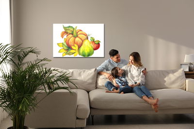 Ljuddämpande tavla - Autumn vegetables