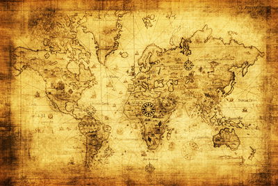 Ljuddämpande tavla - Ancient world map