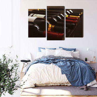 Ljuddämpande tavla - Delicious wine bottles