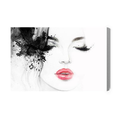 Ljuddämpande tavla - Female abstract face