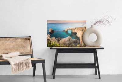 Ljuddämpande tavla - Rock formations by the sea